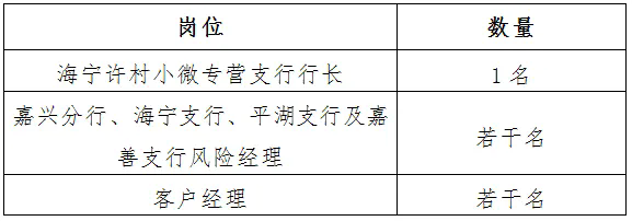 2025年湖州銀行嘉興分行招聘公告(7.17)
